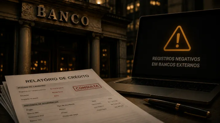 Bancário externo — registros negativos em bancos externos