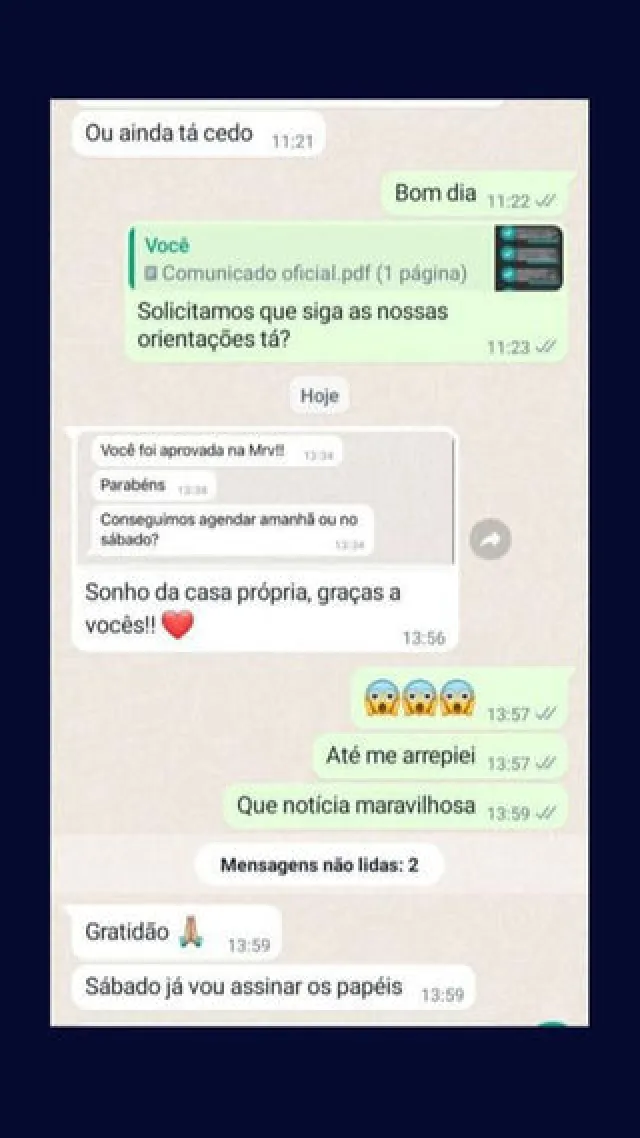 Depoimento de cliente