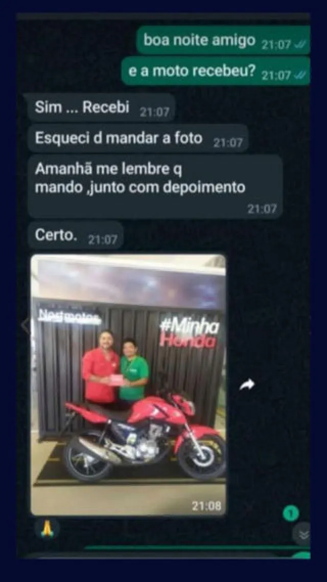 Depoimento de cliente
